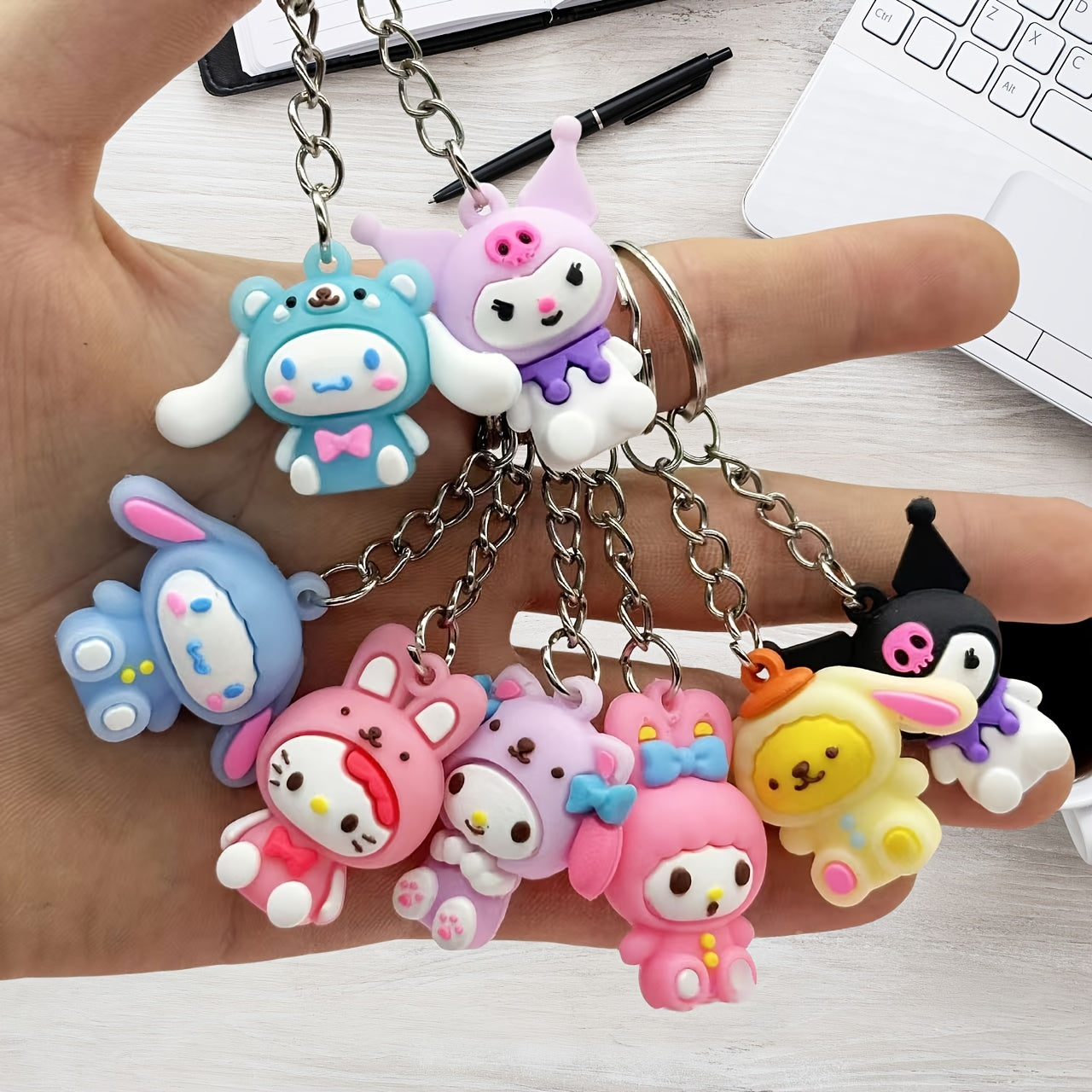 8 (set) Keychains Anrio Cartoon Character