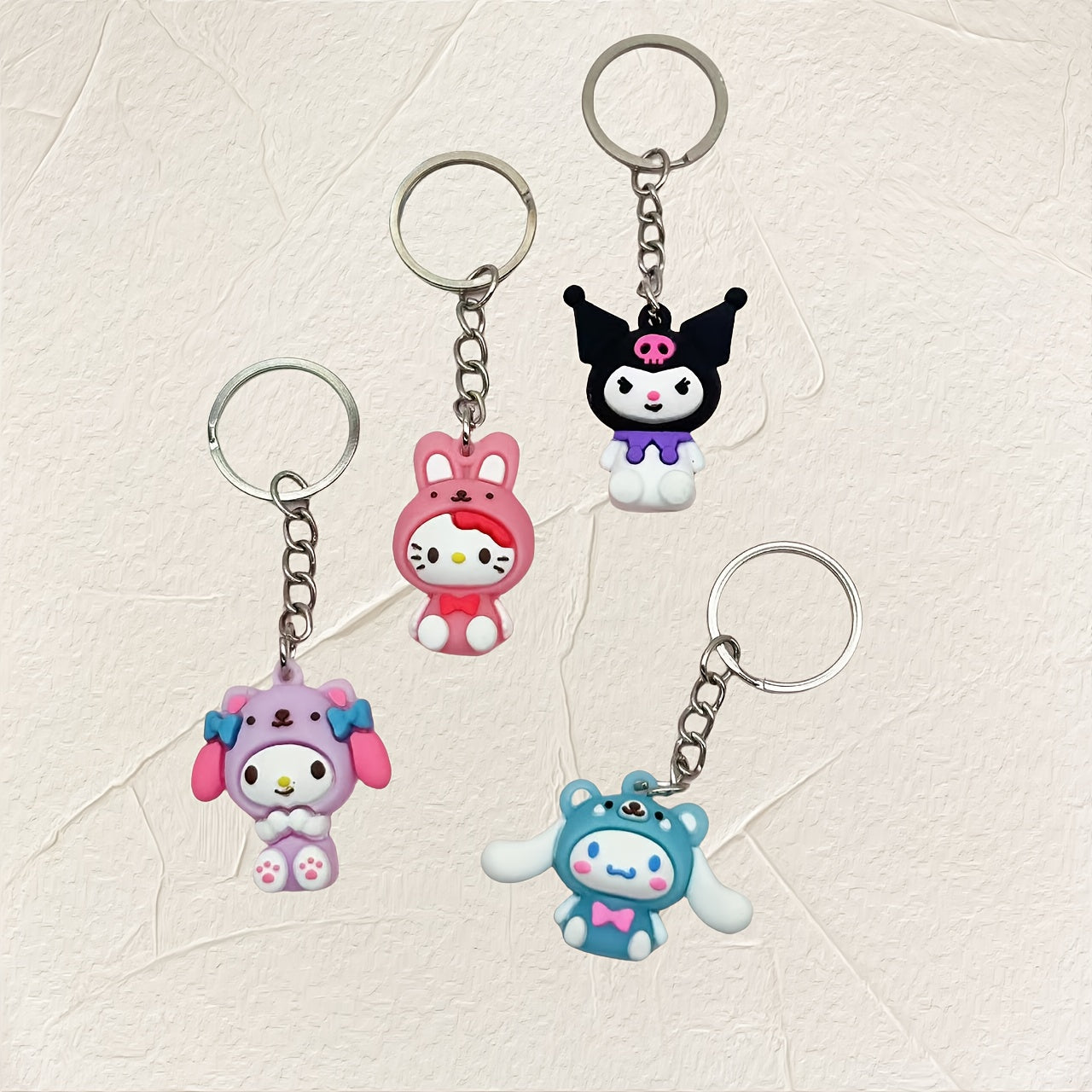 8 (set) Keychains Anrio Cartoon Character