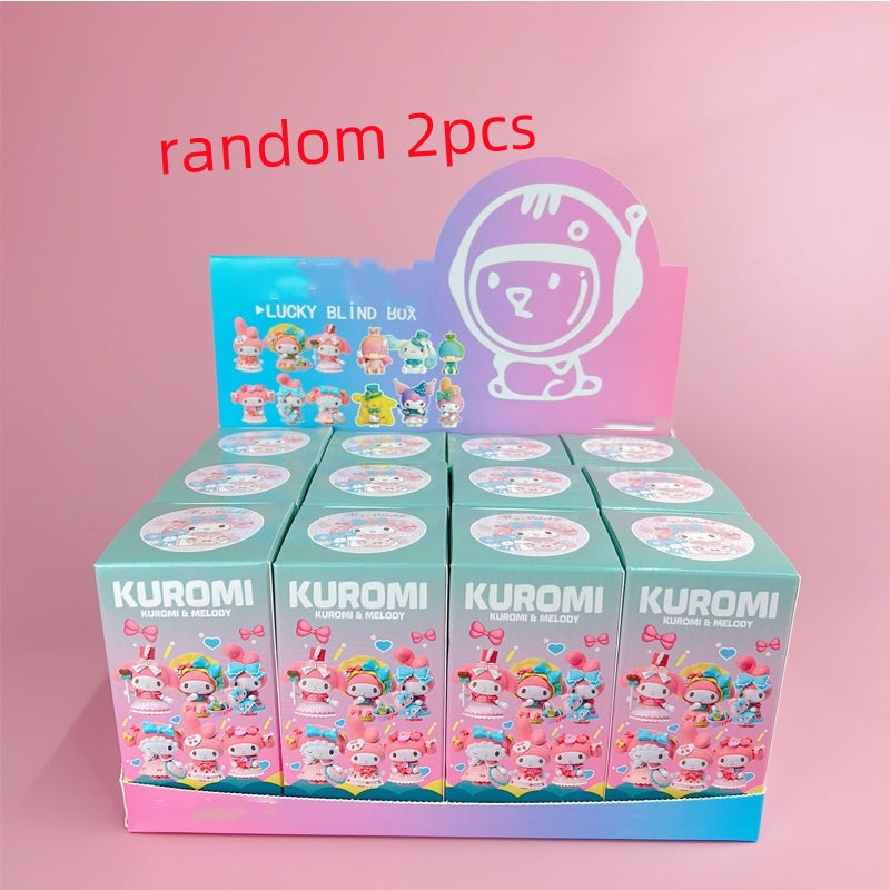 2pcs Lucky Blind Boxes - Cute Animal & Character Surprise Gifts, PVC Material, Mixed Color, Perfect for Birthdays & Special Occasions, Birthday Gift|Playful Design|Pvc Construction, Kawaii Gifts