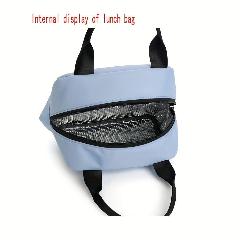 Back-to-School 3pcs Capybara Print Casual Backpack Set: Handbag, Lunch Bag & Pencil Case - Lightweight Nylon with Adjustable Straps and Zipper Closure, Perfect for School Essentials or Travel