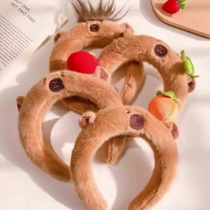 Plush Kabbalah Hairband Capybara