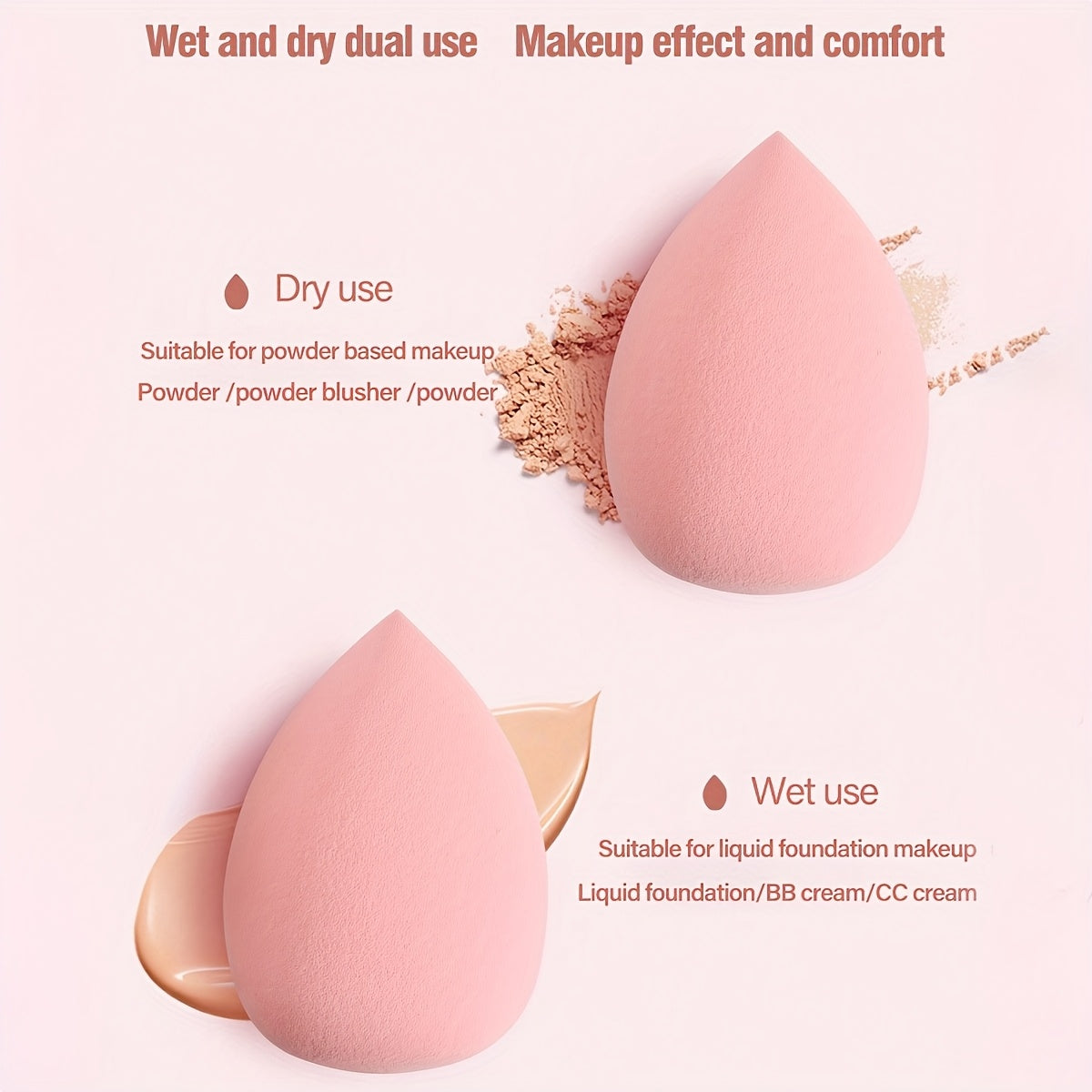 Set of 20 Or 40 Makeup Brushes for Face And Eyeshadow, Featuring Ultra-Soft Concealers, Blushes, Contouring, Mixing, Eyeshadow Brushes, Makeup Sponges, And Beauty Eggs. Includes a Convenient Travel Hairband for Easy Transport