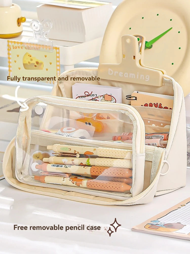 Nine Layer Large Capacity Pencil Case Simple And Multi Functional Pencil Box For Primary And Junior High School Students