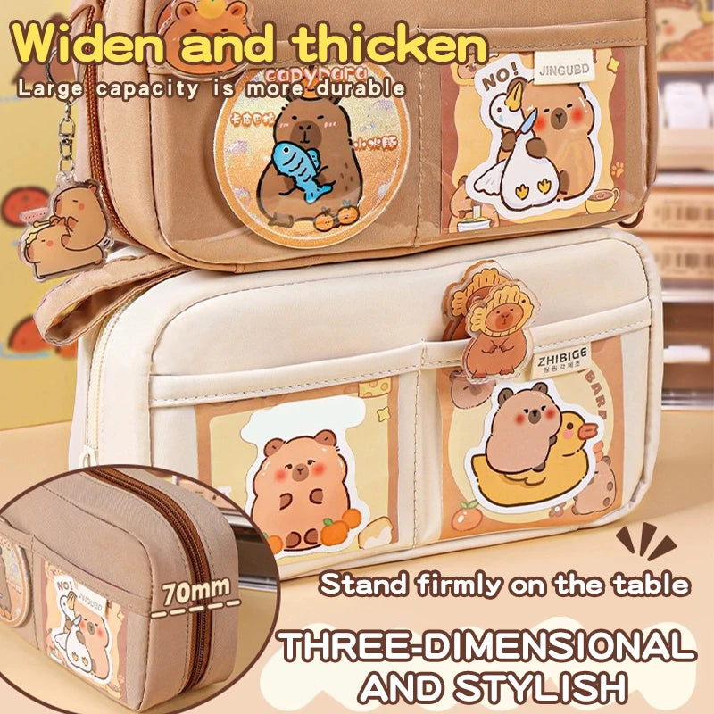 17/31 pce Capybara Pencil Box Set, 5-layer