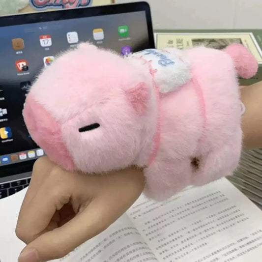 Kapibala Plush Bracelet - Cute Animal Backpack Accessory
