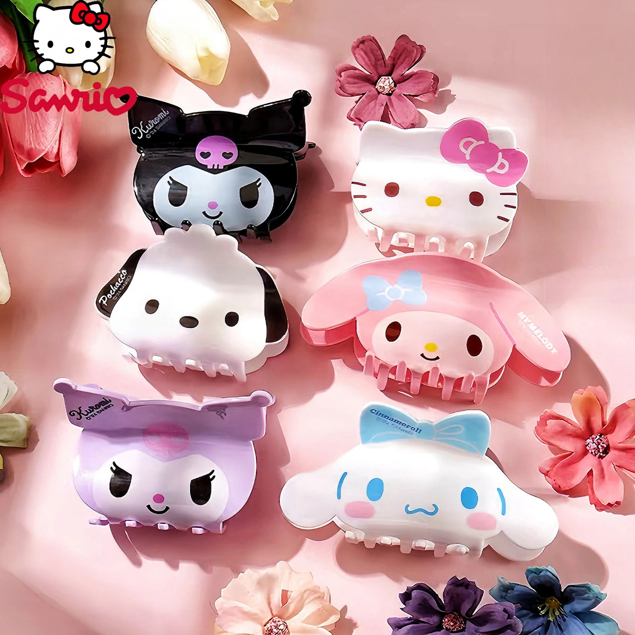 6-pack or 1-pc Hairclip SANRIO new Autumm 2025  - BaggyPop cute hairclip