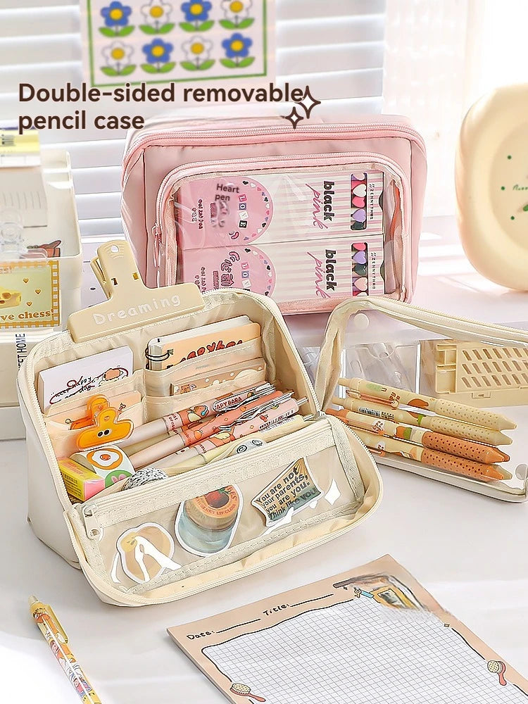 Nine Layer Large Capacity Pencil Case Simple And Multi Functional Pencil Box For Primary And Junior High School Students