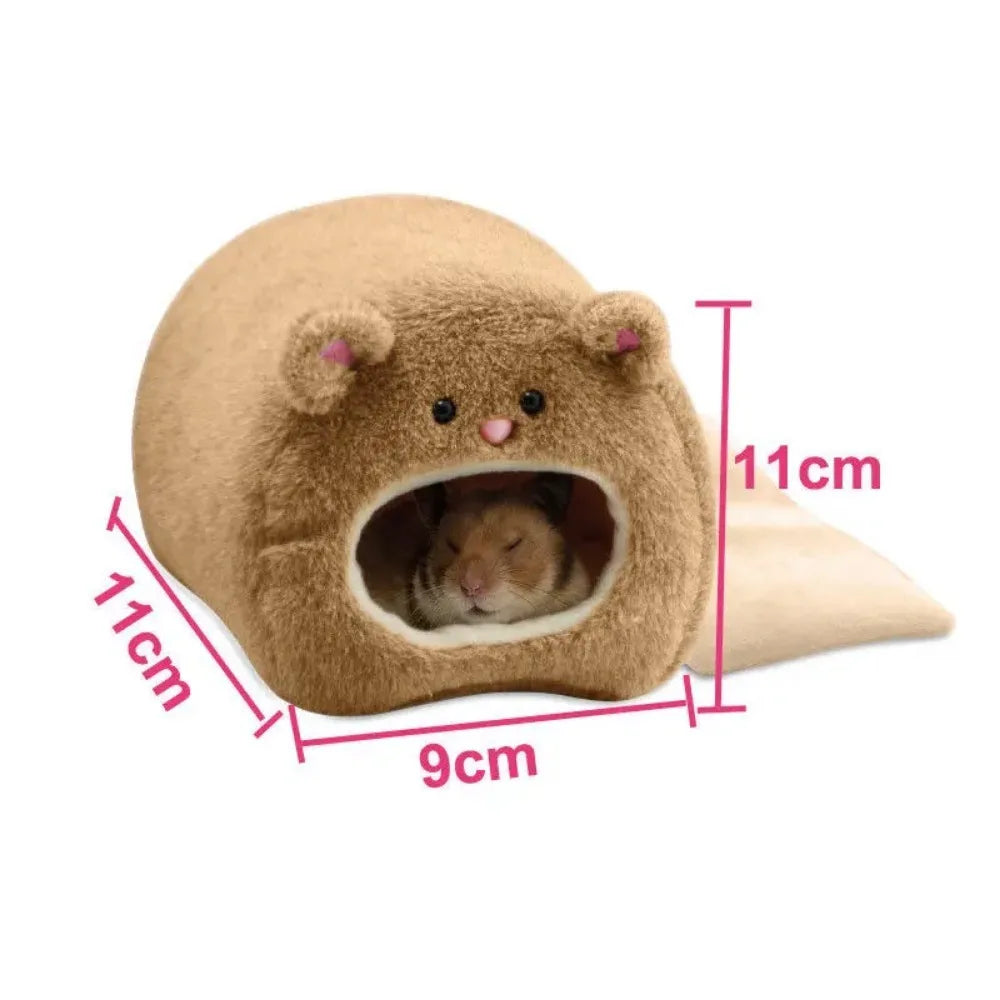 Hamster Soft Warm Bed Rat Hammock Squirrel Winter Pet Toy Hamster Cage House Hanging Nest,Mat House Bed Animal Mice Rat Nest