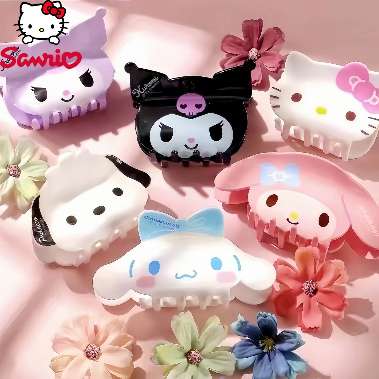 6-pack or 1-pc Hairclip SANRIO new Autumm 2025  - BaggyPop cute hairclip