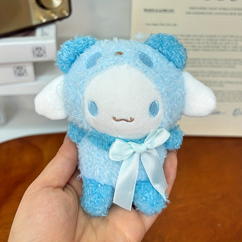 1pc Cute Sanrio Plush Dog Toy Cinnamoroll Hello Kitty Artificial Jade Pomeranian Pug Teddy Bear Cartoon Themed Chewable Doll Ideal Gift for Friends