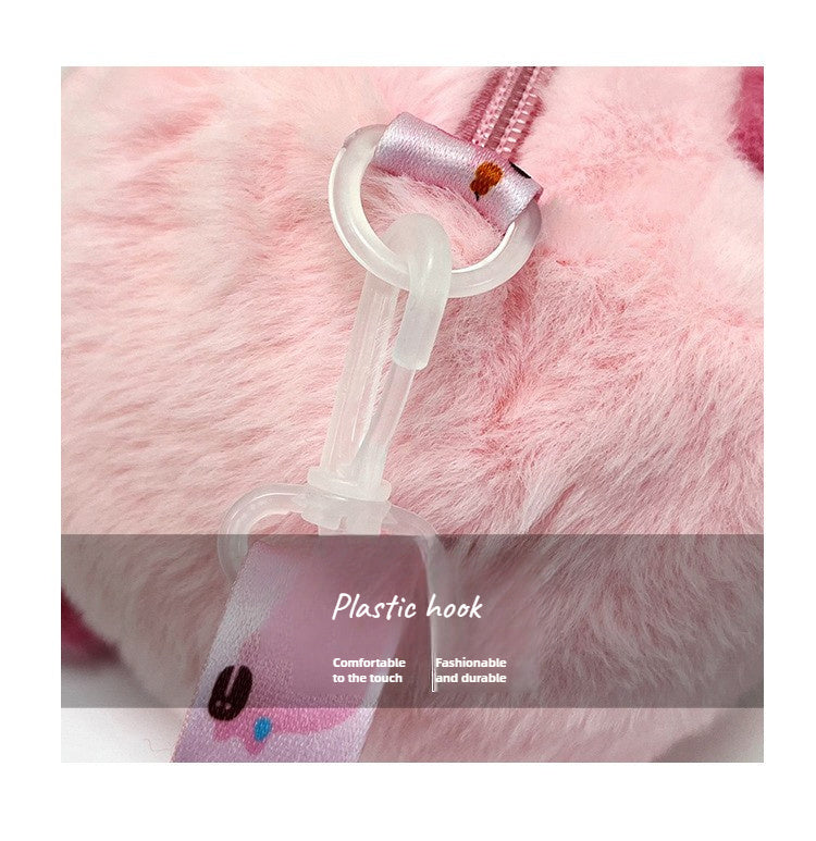 CapiBara Cartoon Rabbit Synthetic Fabric Tote Bag - Preppy Cute Shoulder Crossbody Purse with Interchangeable Double Handles for Daily Commute, College, Going Out - Durable Lightweight Polyester Lined Handbag with Dry Clean o