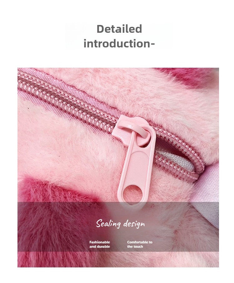 CapiBara Cartoon Rabbit Synthetic Fabric Tote Bag - Preppy Cute Shoulder Crossbody Purse with Interchangeable Double Handles for Daily Commute, College, Going Out - Durable Lightweight Polyester Lined Handbag with Dry Clean o