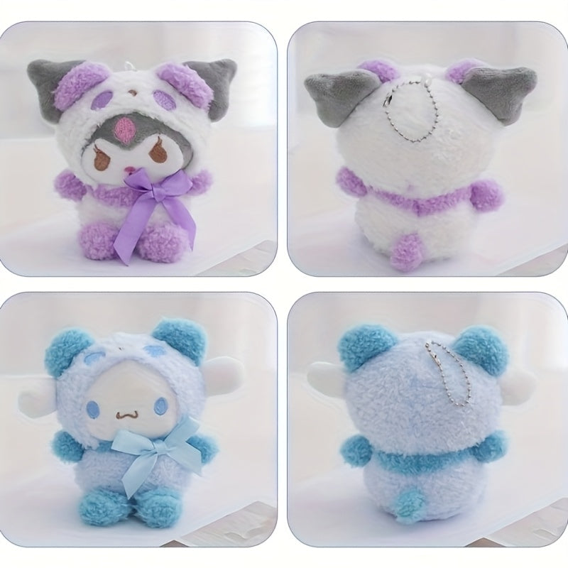 1pc Cute Sanrio Plush Dog Toy Cinnamoroll Hello Kitty Artificial Jade Pomeranian Pug Teddy Bear Cartoon Themed Chewable Doll Ideal Gift for Friends