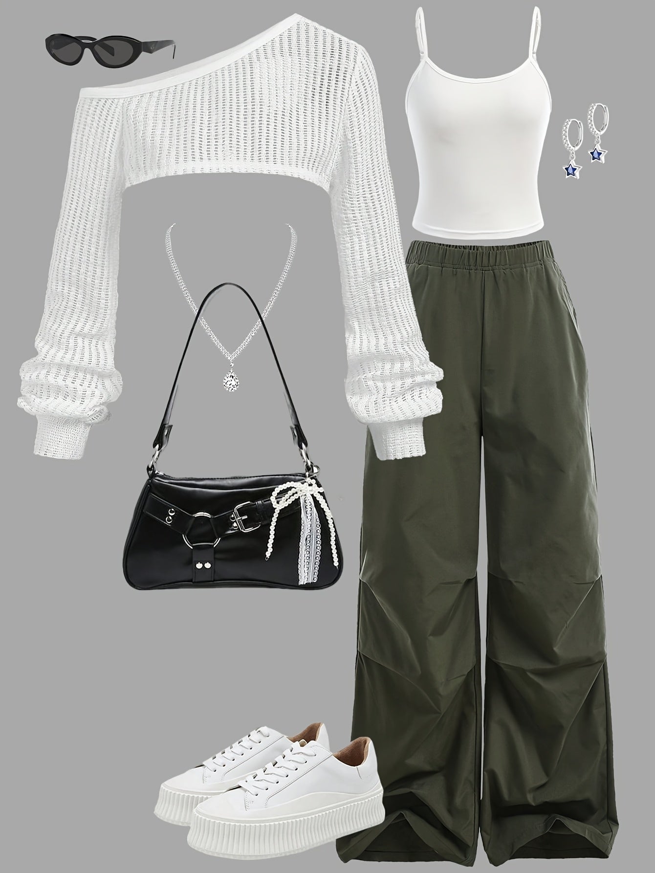 Youth 3pcs Set: Casual Mesh Top + Vest + Cargo Pants for Autumn/Winter, Perfect for Outdoor, for Teenager