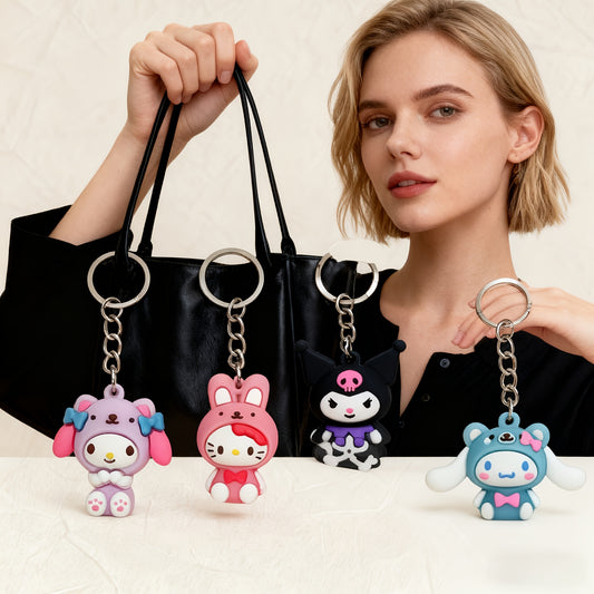 8 (set)  Keychains  Anrio Cartoon Character