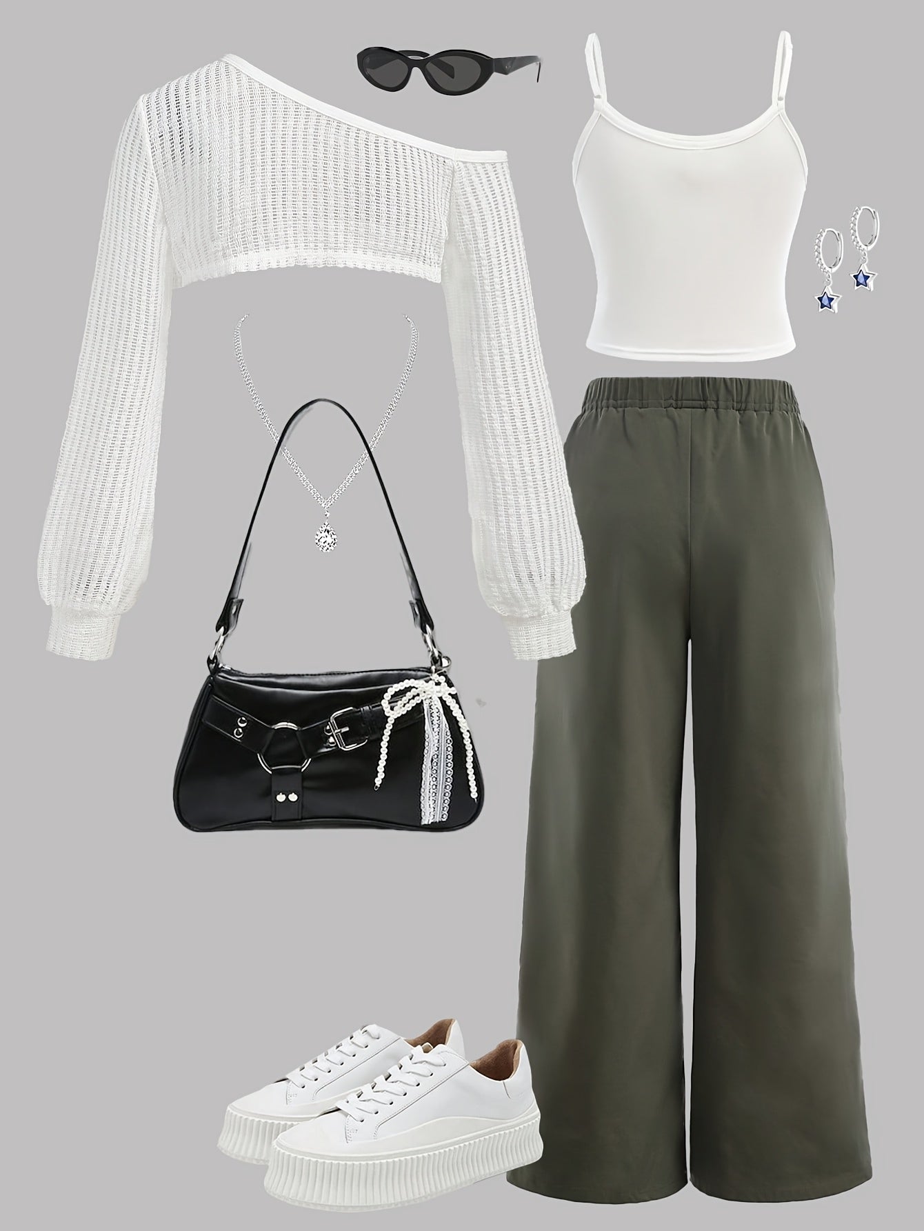 Youth 3pcs Set: Casual Mesh Top + Vest + Cargo Pants for Autumn/Winter, Perfect for Outdoor, for Teenager