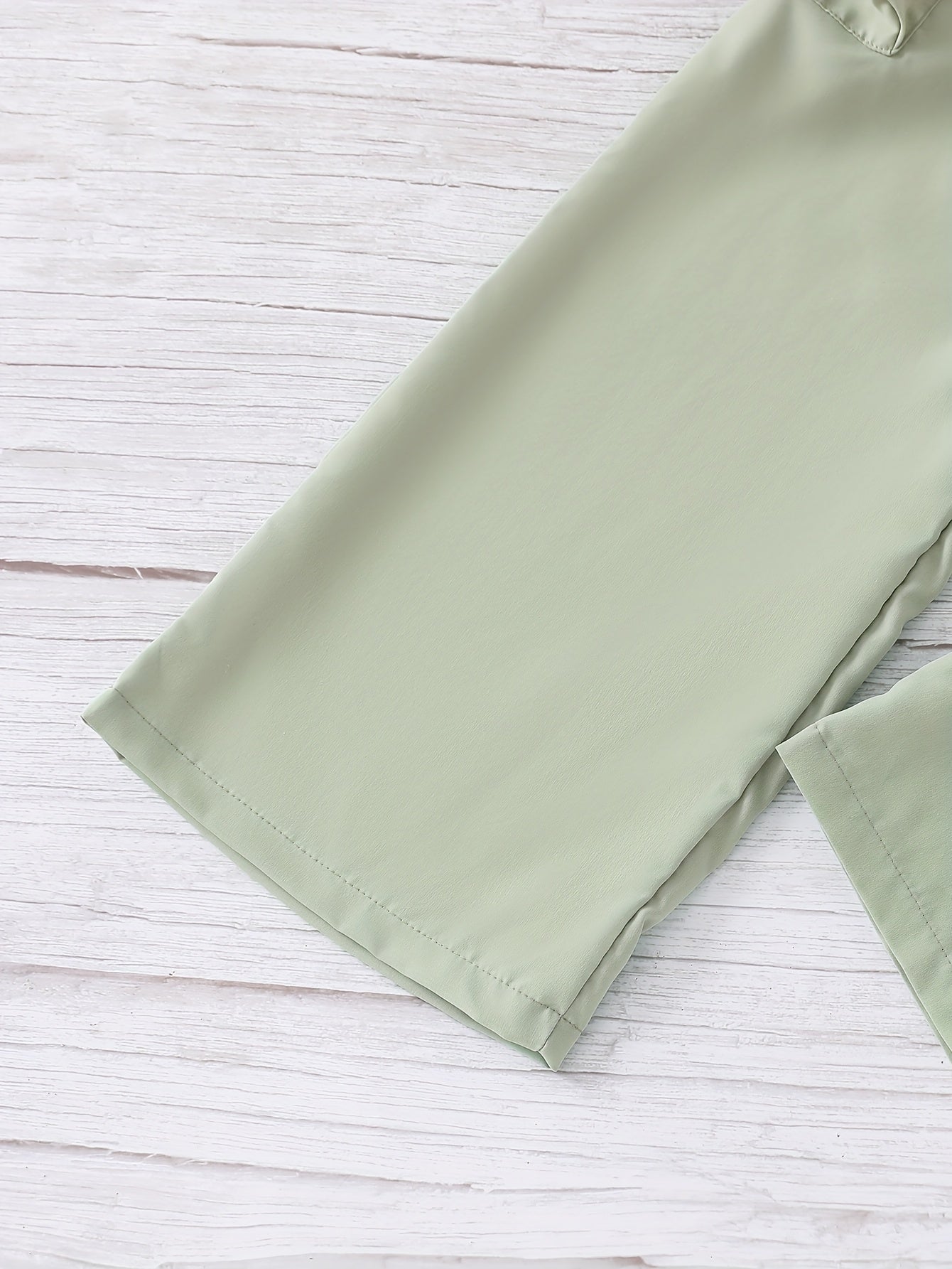 Youth Fashion Casual Design Strapless Top + Elastic Waistband Pocket Cargo Pants Set Two-Piece, Perfect for Outdoor, For Teenager, For Teenager