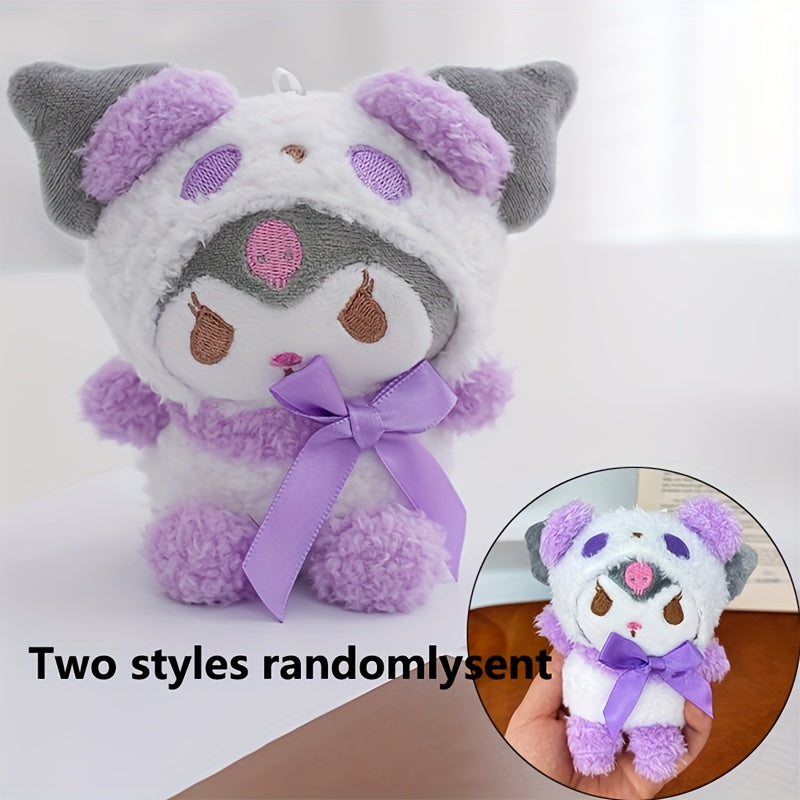 1pc Cute Sanrio Plush Dog Toy Cinnamoroll Hello Kitty Artificial Jade Pomeranian Pug Teddy Bear Cartoon Themed Chewable Doll Ideal Gift for Friends