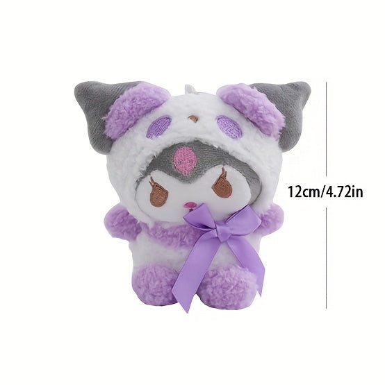 1pc Cute Sanrio Plush Dog Toy Cinnamoroll Hello Kitty Artificial Jade Pomeranian Pug Teddy Bear Cartoon Themed Chewable Doll Ideal Gift for Friends