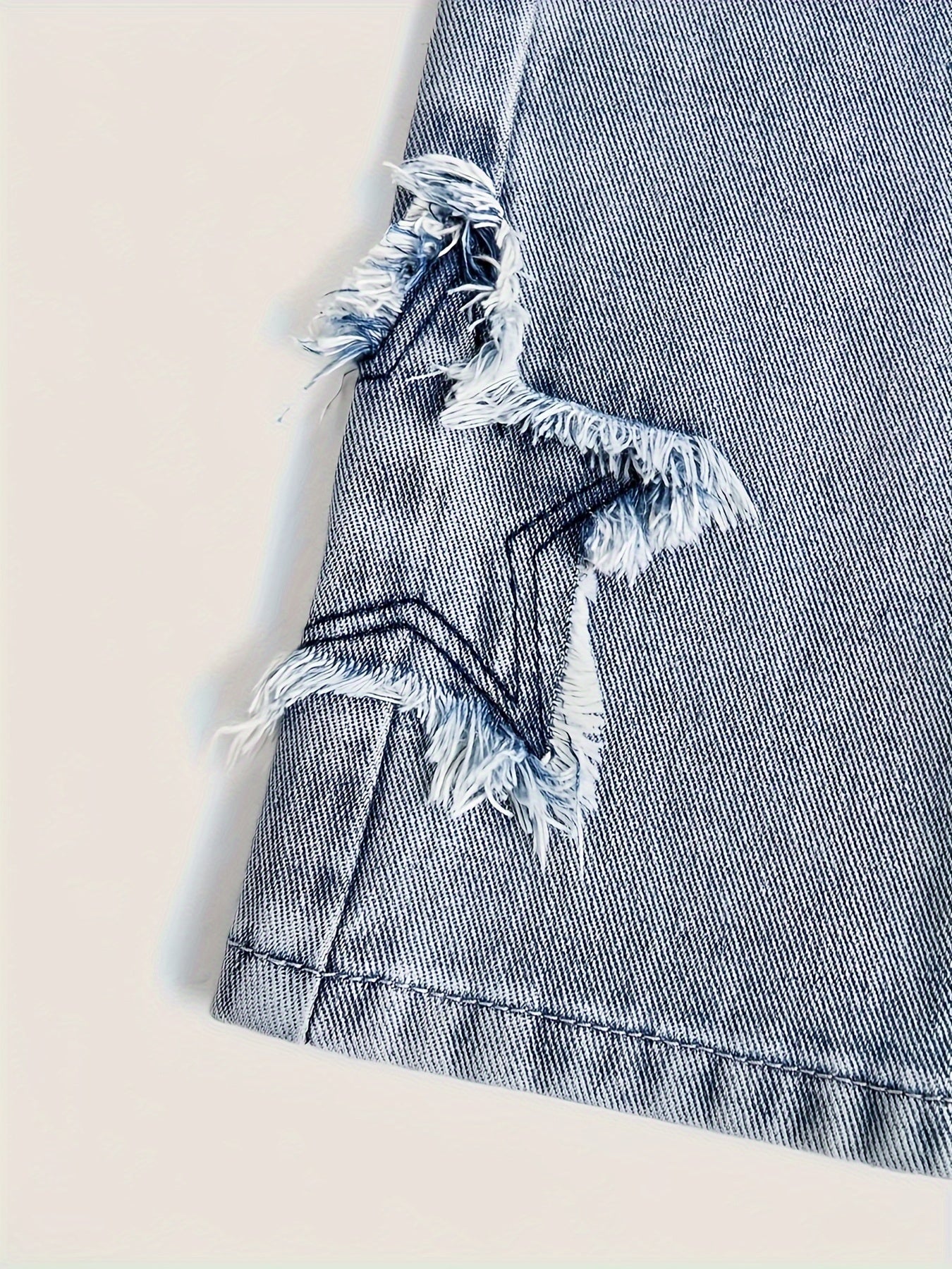 Teen Girls Light Blue Star Denim