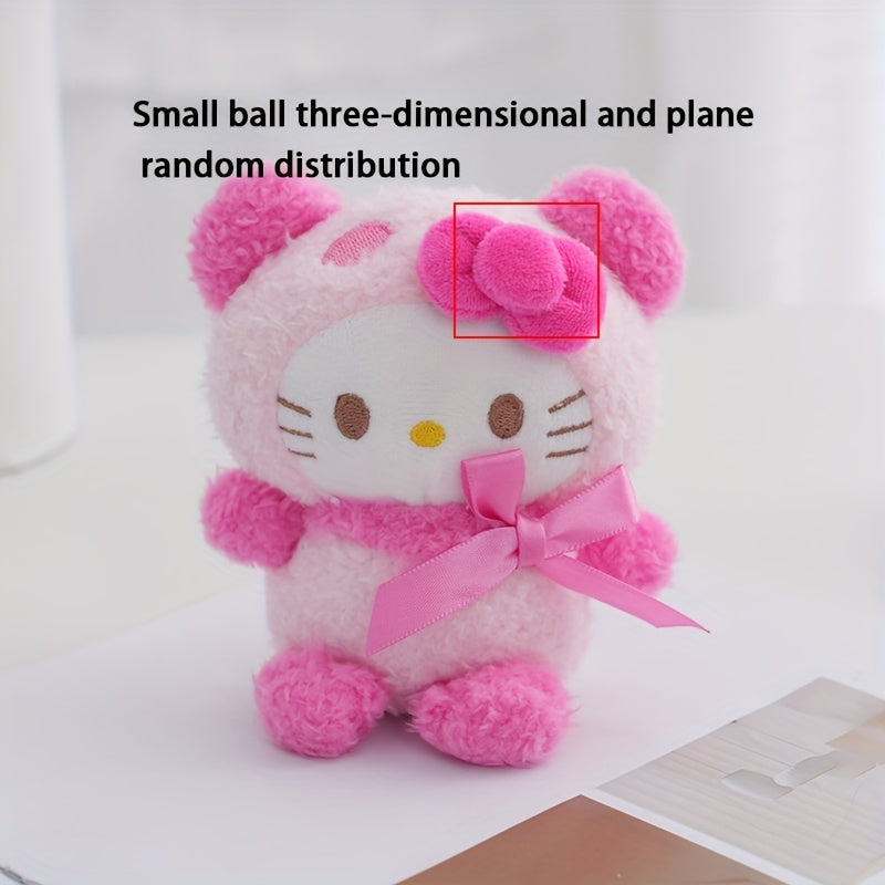 1pc Cute Sanrio Plush Dog Toy Cinnamoroll Hello Kitty Artificial Jade Pomeranian Pug Teddy Bear Cartoon Themed Chewable Doll Ideal Gift for Friends