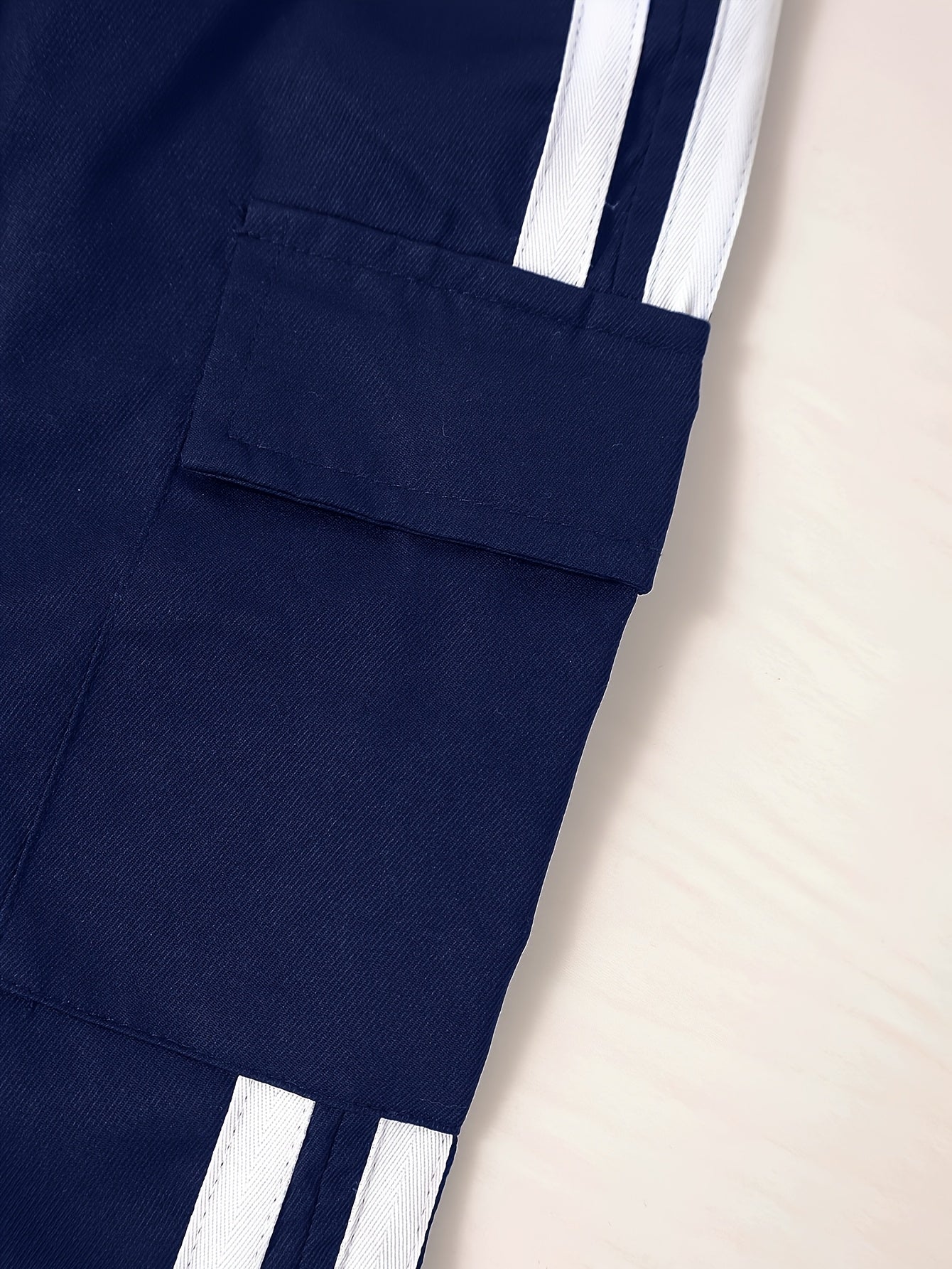 1pc Girls' Youth Cargo Pants - Non-Stretch Work Trousers with Utility Pockets, Elastic Waistband, All-Season Loose Fit Pants for Teens & Young (School, Outdoor, Everyday) - Machine Washable, Outdoor Activities, Streetwear Fas