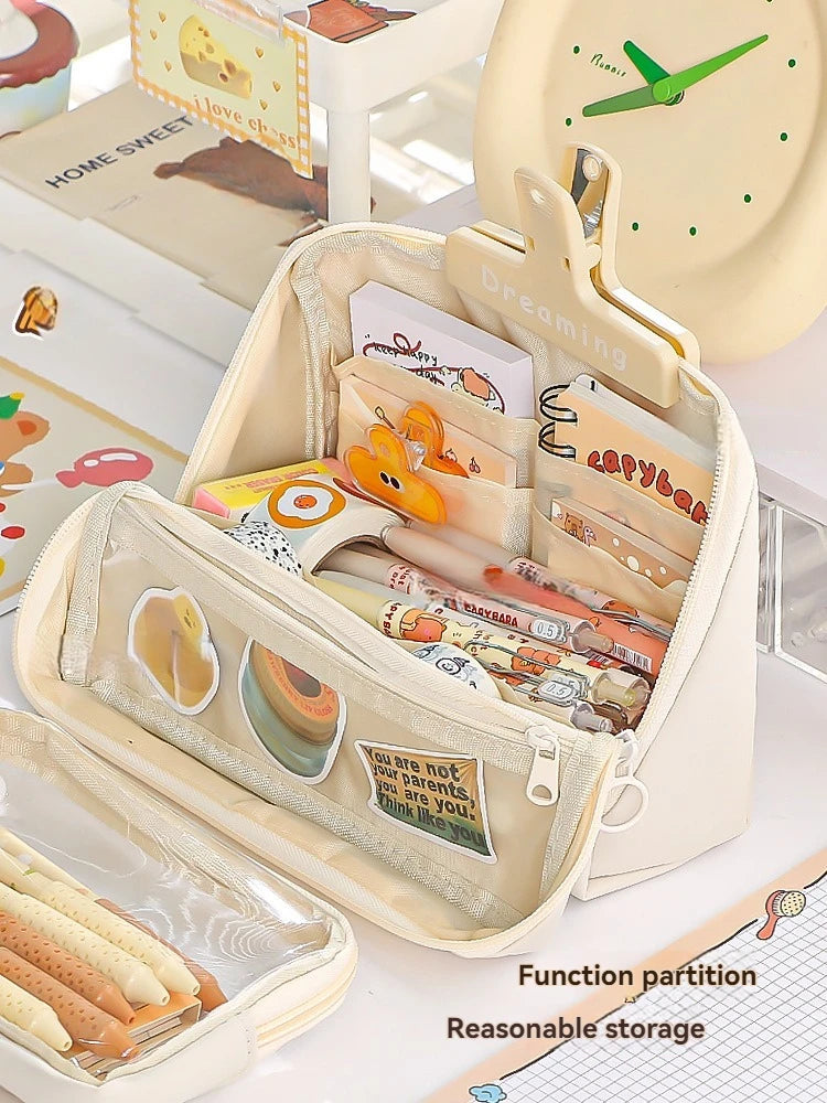 Nine Layer Large Capacity Pencil Case Simple And Multi Functional Pencil Box For Primary And Junior High School Students