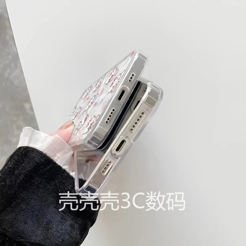 Pink Kitty Whites Magnetic iPhone Case - Soft Clear TPU Cover