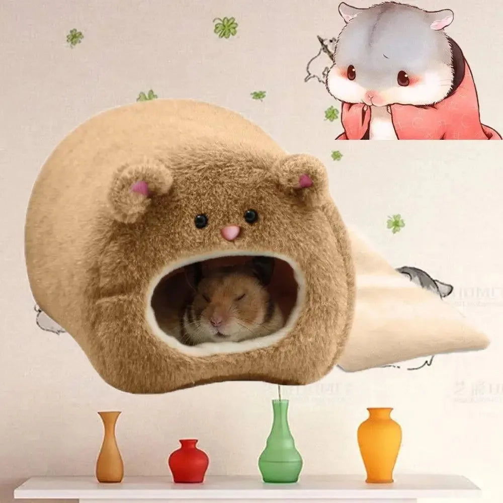 Hamster Soft Warm Bed Rat Hammock Squirrel Winter Pet Toy Hamster Cage House Hanging Nest,Mat House Bed Animal Mice Rat Nest
