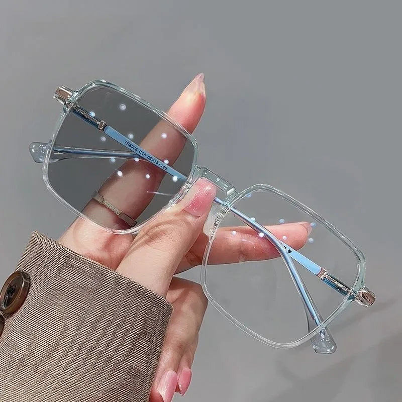 Trendy Anti Radiation Glasses Metal Eyeglass For Woman Men