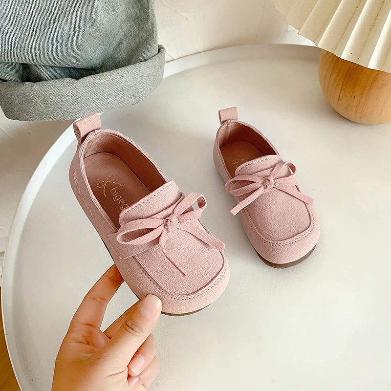 Children Casual Shoes Solid Color Boys Girls Moccasins Shoes Soft Sole Anti-slippery Kids Flats Princess Shoes Size 21-30