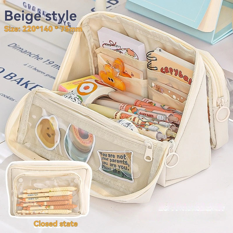 Nine Layer Large Capacity Pencil Case Simple And Multi Functional Pencil Box For Primary And Junior High School Students