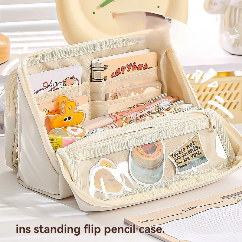 Nine Layer Large Capacity Pencil Case Simple And Multi Functional Pencil Box For Primary And Junior High School Students