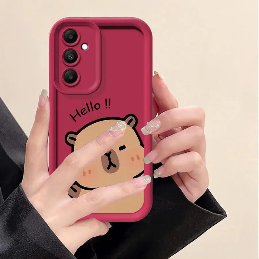 Capybara Phone case for Samsung Galaxy A21s A22 A23 A54 A55 A71 A73 A24 A25 A52 A52s A53 A31 A32 A33 A34 A35 A51 4G 5G