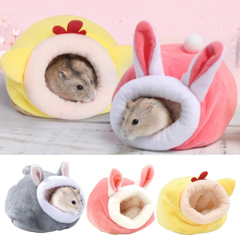 Hamster Nest Winter Warm Small Pet Cage Sleep Bed for Guinea Pigs