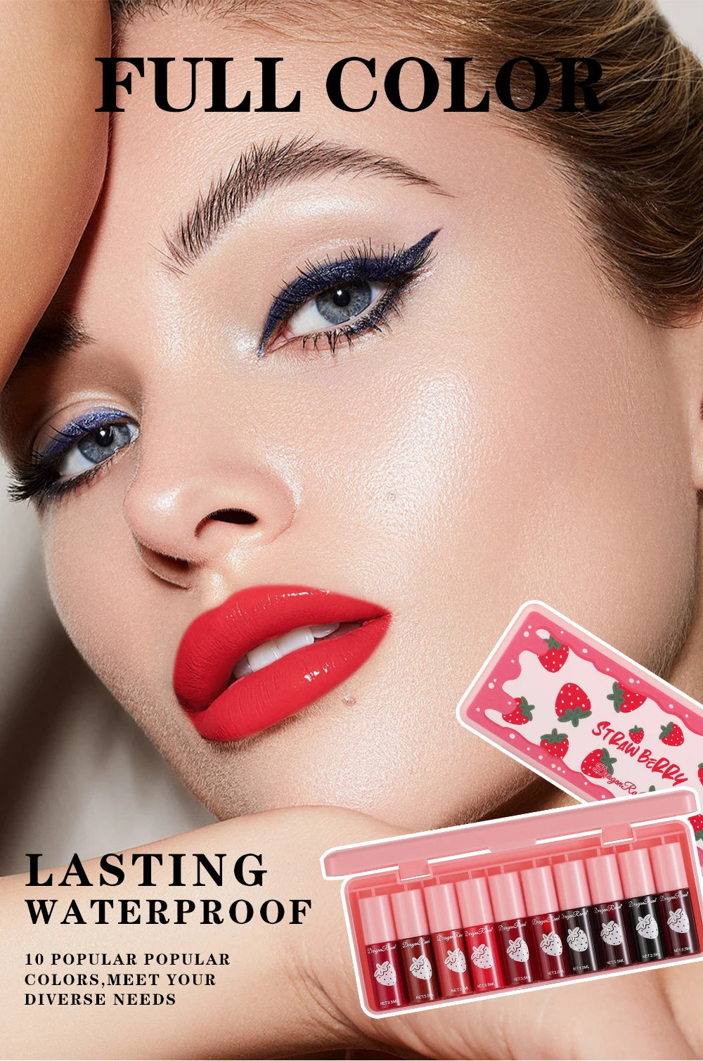 Lipstick 10-pack lip lotion long Lasting Color Film Lipstick