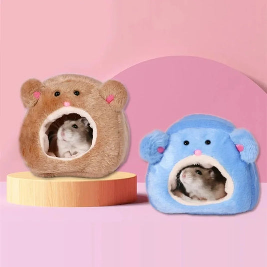 Hamster Soft Warm Bed Rat Hammock Squirrel Winter Pet Toy Hamster Cage House Hanging Nest,Mat House Bed Animal Mice Rat Nest
