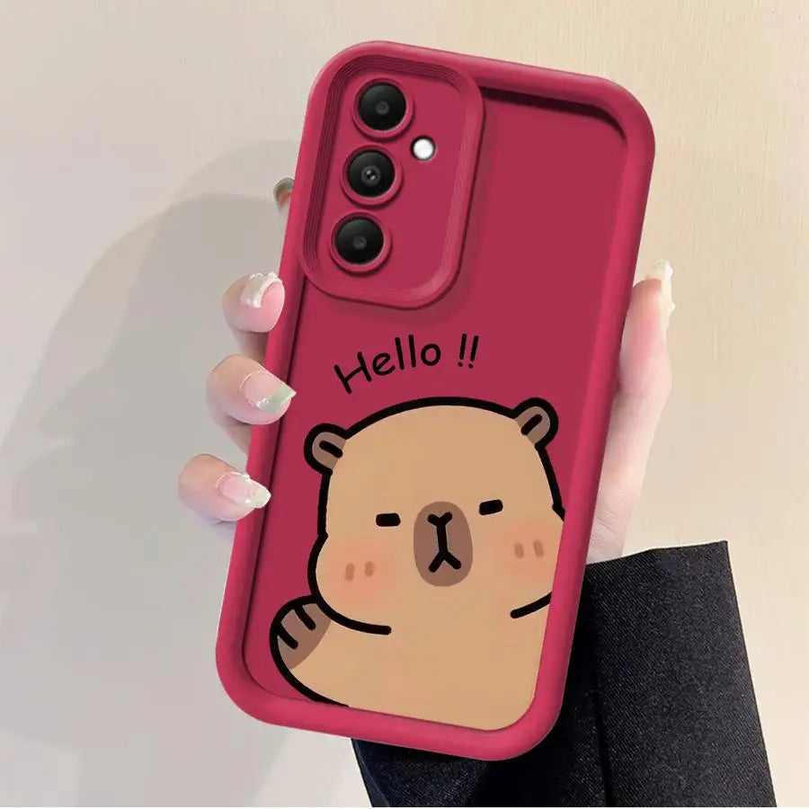 Capybara Phone case for Samsung Galaxy A21s A22 A23 A54 A55 A71 A73 A24 A25 A52 A52s A53 A31 A32 A33 A34 A35 A51 4G 5G