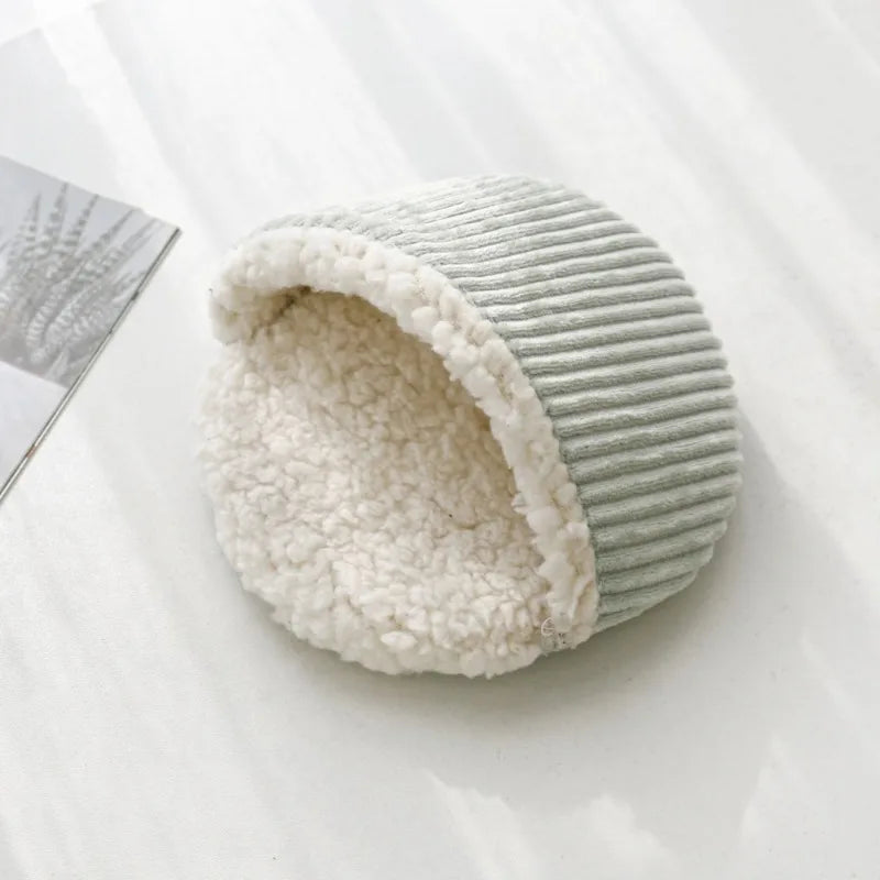 Autumn Winter Warm Solid Fleece Bed Mat Soft Lint Sleep Bed Nest Round Shape for Small Animal Hedgehog Hamster Rabbit Nests Mat