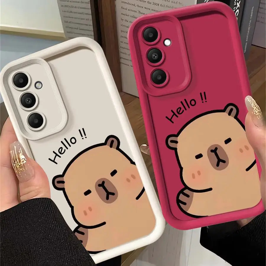 Capybara Phone case for Samsung Galaxy A21s A22 A23 A54 A55 A71 A73 A24 A25 A52 A52s A53 A31 A32 A33 A34 A35 A51 4G 5G