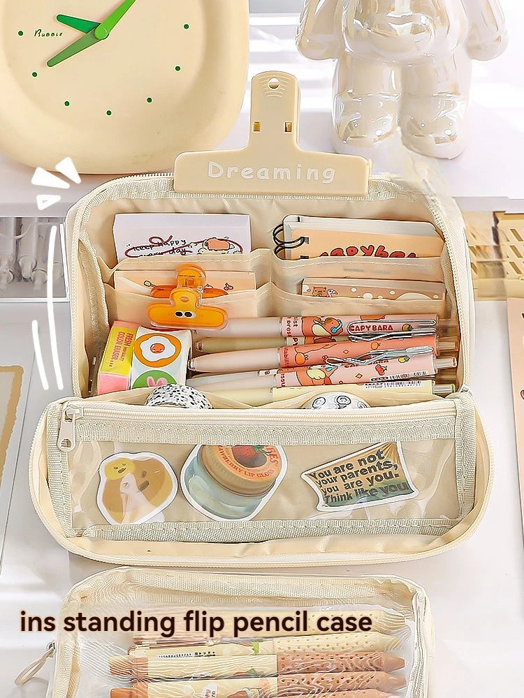 Nine Layer Large Capacity Pencil Case Simple And Multi Functional Pencil Box For Primary And Junior High School Students