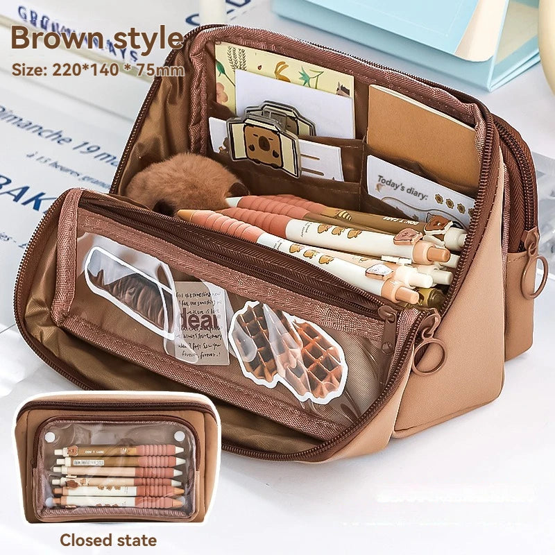 Nine Layer Large Capacity Pencil Case Simple And Multi Functional Pencil Box For Primary And Junior High School Students