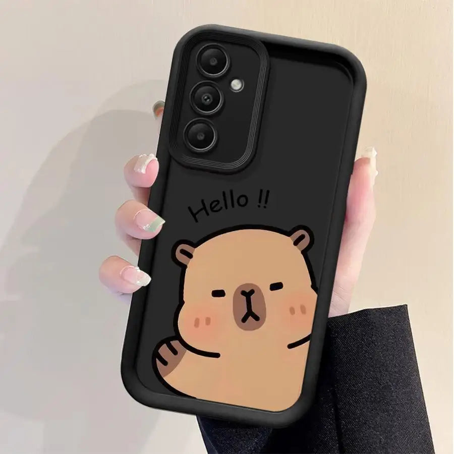 Capybara Phone case for Samsung Galaxy A21s A22 A23 A54 A55 A71 A73 A24 A25 A52 A52s A53 A31 A32 A33 A34 A35 A51 4G 5G