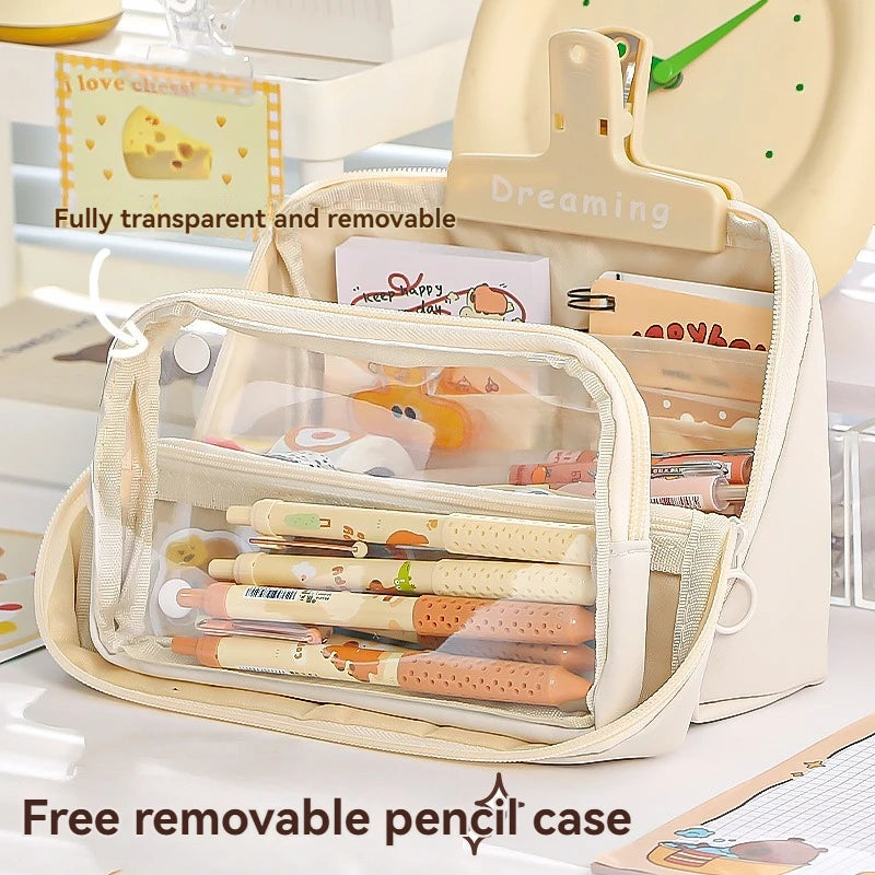 Nine Layer Large Capacity Pencil Case Simple And Multi Functional Pencil Box For Primary And Junior High School Students