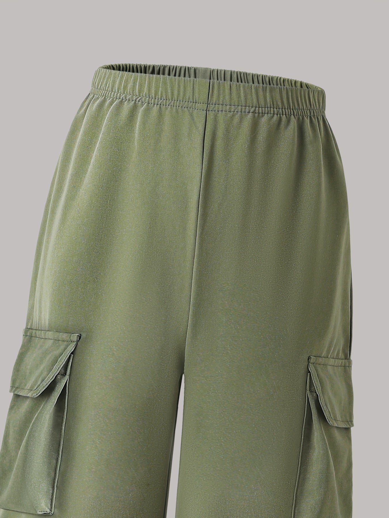 Two-Piece Set - street style Outdoor ´Cool Girls' Fashion Simple Long Sleeve + Cargo Wide-Leg Pants