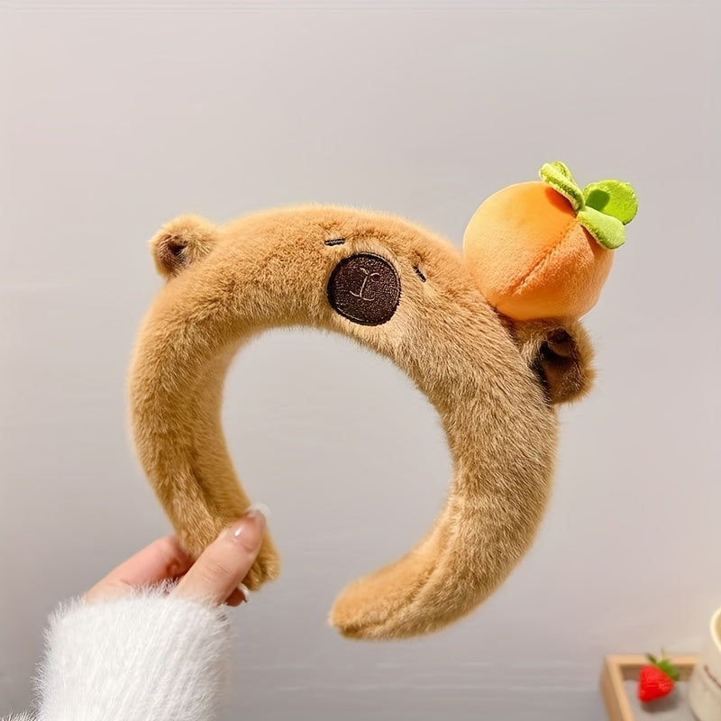 Plush Kabbalah Hairband Capybara