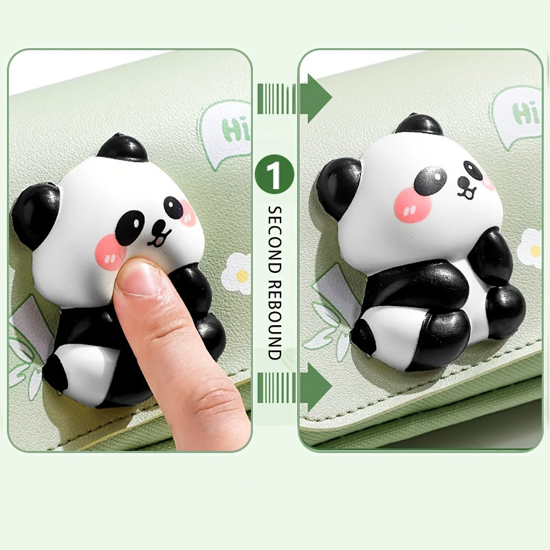 Squeeze It! Trendy Pencil Case, Large Capacity Multi-Functional Stationery Box for Desk Organization - Five Styles: Cute Sloths, Pandas & Kittens (Unisex)