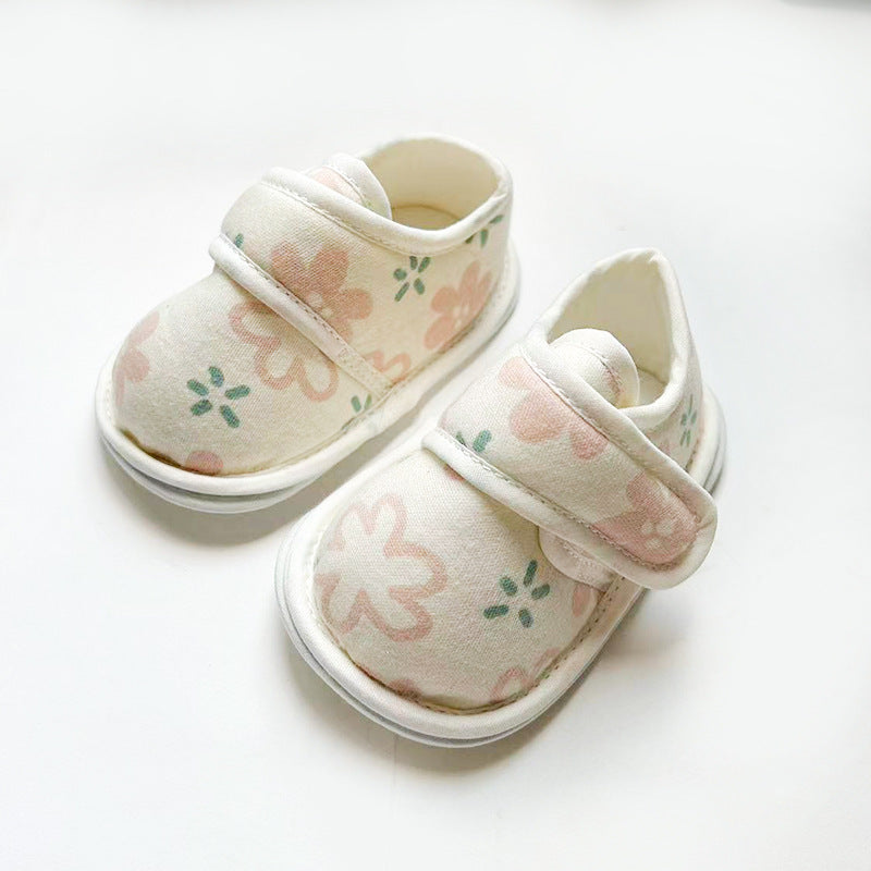 Baby Cartoon Soft Antiskid Hook And Loop Baby/Toddler Shoes Low-0